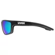 Uvex Sportstyle 706 CV black matt/mirror green napszemüveg - oldalról