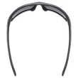 Uvex Sportstyle 225 black matt/silver napszemüveg - felülről