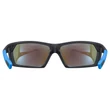Uvex Sportstyle 225 black matt blue/blue napszemüveg - belülről