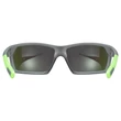 Uvex Sportstyle 225 grey green matt/green napszemüveg - belülről