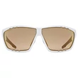 Uvex Sportstyle 706 CV V white matt/litemirror red napszemüveg- szemből