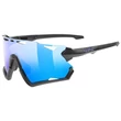 Uvex Sportstyle 228 black matt/mirror blue napszemüveg - levehető keret
