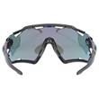 Uvex Sportstyle 228 black matt/mirror blue napszemüveg - belülről