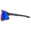Uvex Sportstyle 228 black matt/mirror blue napszemüveg - oldalról