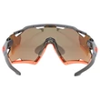 Uvex Sportstyle 228 grey orange matt napszemüveg - belülről
