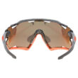 Uvex Sportstyle 228 grey orange mat napszemüveg - belülről