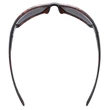 Uvex Sportstyle 230 havanna matt/silver napszemüveg - felülről
