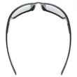 Uvex Sportstyle 233 P black matt/silver napszemüveg - felülről