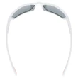 Uvex Sportstyle 233 P white matt/red napszemüveg - felülről