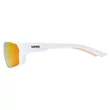 Uvex Sportstyle 233 P white matt/red napszemüveg - oldalról