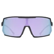 Uvex Sportstyle 235 black matt/mirror lavender napszemüveg- szemből