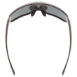 Uvex Sportstyle 235 oak brown matt/mirror silver napszemüveg - felülről
