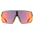 Uvex Sportstyle 235 moss-grapefruit matt/mirror red napszemüveg- szemből
