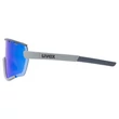 Uvex Sportstyle 236 Set rhino-deep space matt/mirror blue napszemüveg - oldalról