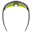Uvex Sportstyle 231 2.0 black-yellow matt/mirror yellow napszemüveg - felülről
