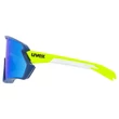 Uvex Sportstyle 231 2.0 blue-yellow matt/mirror blue napszemüveg - oldalról