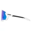 Uvex Sportstyle 231 2.0 white matt/mirror blue napszemüveg - oldalról
