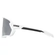 Uvex Sportstyle 231 2.0 Set white-black matt/mirror silver napszemüveg - oldalról