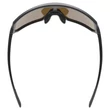 Uvex Sportstyle 235 P black matt/mirror yellow napszemüveg - felülről