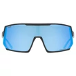 Uvex Sportstyle 235 P black matt/mirror blue napszemüveg- szemből