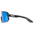 Uvex Sportstyle 235 P black matt/mirror blue napszemüveg - oldalról