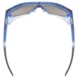 Uvex MTN Style CV blue matt fade/mirror blue napszemüveg - felülről