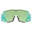 Uvex Pace Stage CV white matt/mirror green napszemüveg- szemből