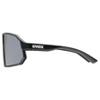 Uvex Sportstyle 237 black matt/mirror silver napszemüveg - oldalról