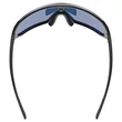 Uvex Sportstyle 237 black matt/mirror red napszemüveg - felülről