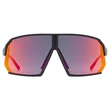Uvex Sportstyle 237 black matt/mirror red napszemüveg- szemből