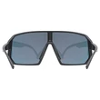 Uvex Sportstyle 237 black matt/mirror red napszemüveg - belülről