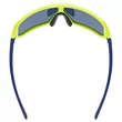 Uvex Sportstyle 237 yellow blue/mirror blue napszemüveg - felülről