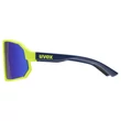 Uvex Sportstyle 237 yellow blue/mirror blue napszemüveg - oldalról