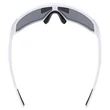 Uvex Sportstyle 237 white matt/mirror lavender napszemüveg - felülről