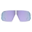 Uvex Sportstyle 237 white matt/mirror lavender napszemüveg- szemből