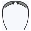 Uvex Sportstyle 238 black matt/mirror silver napszemüveg - felülről