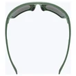 Uvex Sportstyle 238 moss matt/mirror green napszemüveg - felülről