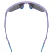 Uvex Sportstyle 515 lavender matt/mirror blue napszemüveg - felülről