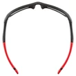 Uvex Sportstyle 507 black matt red napszemüveg - felülről