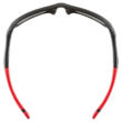 Uvex Sportstyle 507 black matt red napszemüveg - felülről