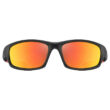 Uvex Sportstyle 507 black matt red napszemüveg - szemből