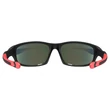Uvex Sportstyle 507 black matt red napszemüveg - belülről