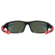 Uvex Sportstyle 507 black matt red napszemüveg - belülről