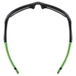 Uvex Sportstyle 507 black matt green napszemüveg - felülről