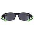 Uvex Sportstyle 507 black matt green napszemüveg - belülről