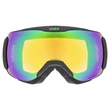 Uvex Downhill 2100 CV black mat/green-orange síszemüveg - szemből