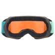 Uvex Xcitd CV black matt/mirror green-orange síszemüveg - belülről