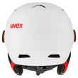 Uvex Junior visor pro white-red mat sísisak - hátulról