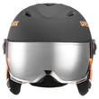 Uvex Junior visor pro black-orange mat sísisak - szemből