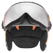 Uvex Junior visor pro black-orange mat sísisak - felhajtott visorral
